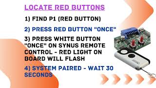 How to program Roger gate remote to electric motors