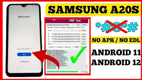 Samsung Galaxy A20s Frp Bypass Android 11 | Samsung A207F Google Account Bypass | *#0*# Not Work fix