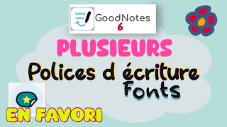 Goodnotes: Enregistrer PLUSIEURS Fonts / Polices d'écriture en FAVORI by Lili B 70 views 1 month ago 3 minutes, 36 seconds