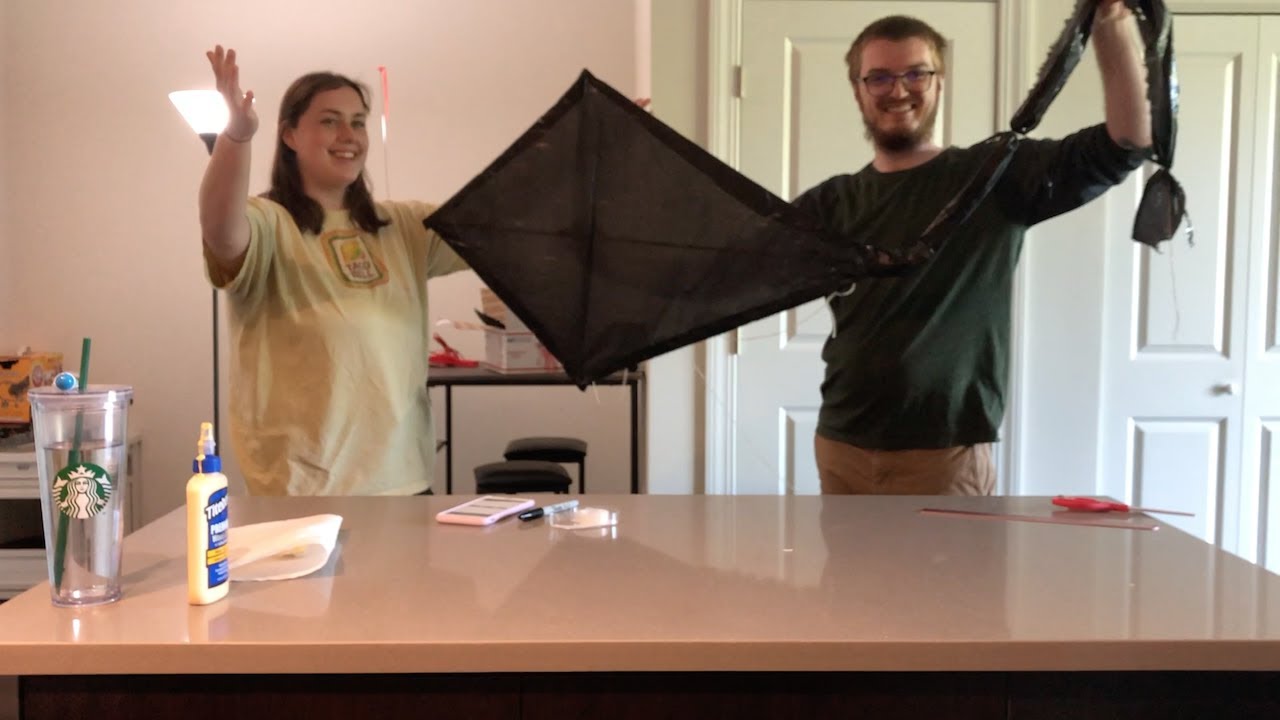 Let's Build A Trashbag Kite YouTube
