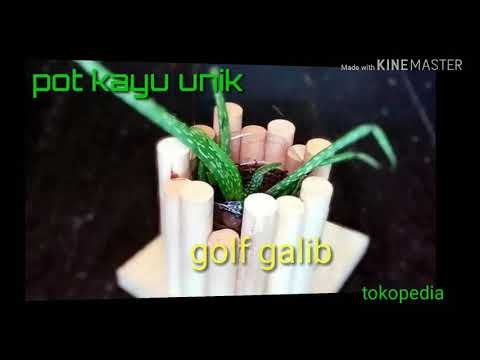  Pot kayu mini  unik dari tongkat kayu  ramin YouTube