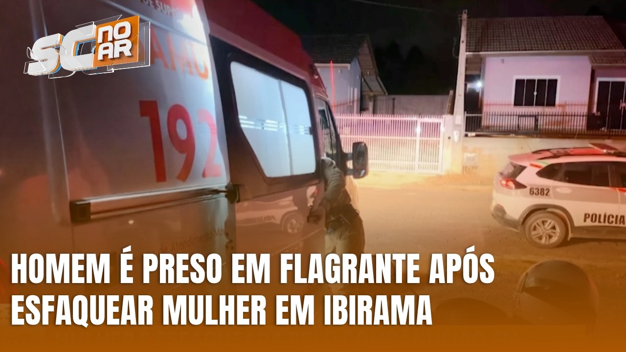 Mulher de 32 anos é esfaqueada pelo companheiro em Ibirama