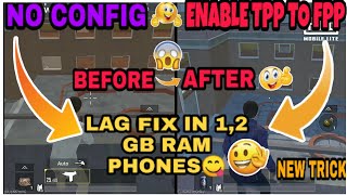 HOW TO FIX LAG IN 1,2 GB RAM PHONES AND ENABLE FPP TO TPP MODE PUBGM LITE |  ताबाही है screenshot 4