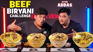 Beef Biriyani Challenge with Actor Abbas🔥 - Irfan’s View