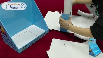 Easy Assembly of Cardboard Shelf Display Stand--Shenzhen Holiday Package&Display Co.,Ltd