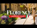 Florence italy 4k  walking tour  ambient soundscapes 