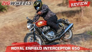 🏍️ Royal Enfield Interceptor 650 | First Ride Review |💨 Exhaust Sound, Top Speed & Mileage ZigWheels