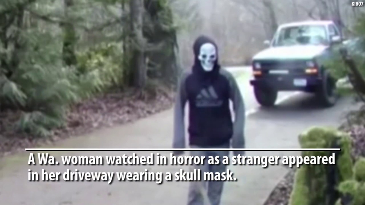 Man In Skull Mask Appears In Woman’s Driveway, Cuts Feed To Home