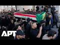 Mourners Gather In Baghdad After Deadly Strike Kills PMF Fighters In Anbar APT Mourners Gather In Baghdad After Deadly Strike Kills PMF Fighters In Anbar APT