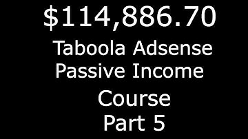 100k Taboola Passive Income Course Reveal -  Setting Up A New Taboola Ads Campaign