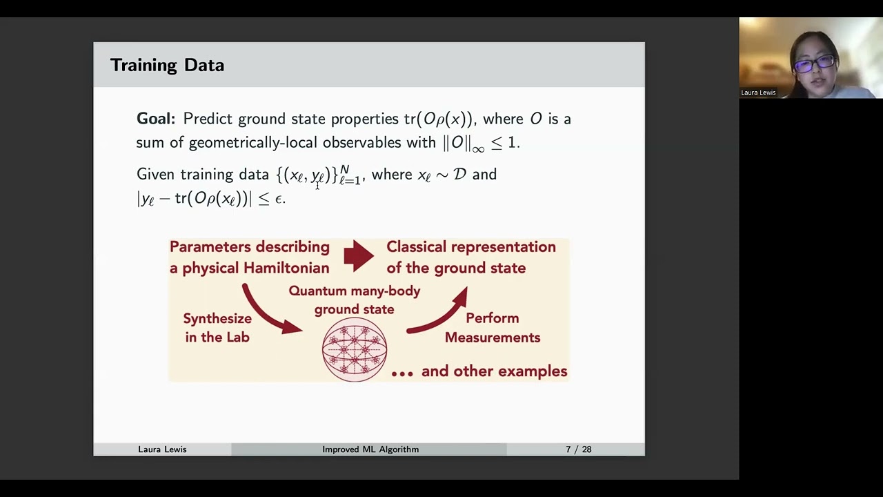 Improved machine learning algorithm for predicting ground state properties