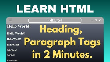 How to Create Heading & Paragraph Tags in HTML | HTML Series Part - 3 | HTML CSS JavaScript
