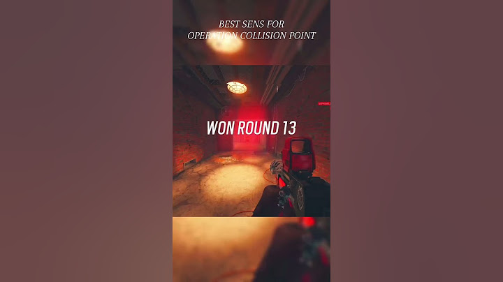 Best sensitivity for Operation Collision Point Rainbow Six Siege #r6 #shorts