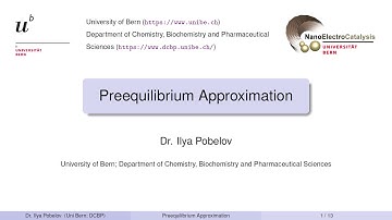 324 - Preequilibrium Approximation