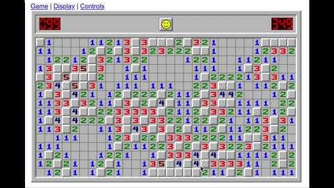 Minesweeper Without Using Flags