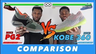 NIKE PG2 VS NIKE KOBE AD NXT 360 PERFORMANCE COMPARISON