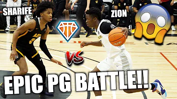 SHARIFE COOPER vs ZION HARMON!! Epic PG Battle GOES DOWN in Dallas | AOT vs Boo Williams