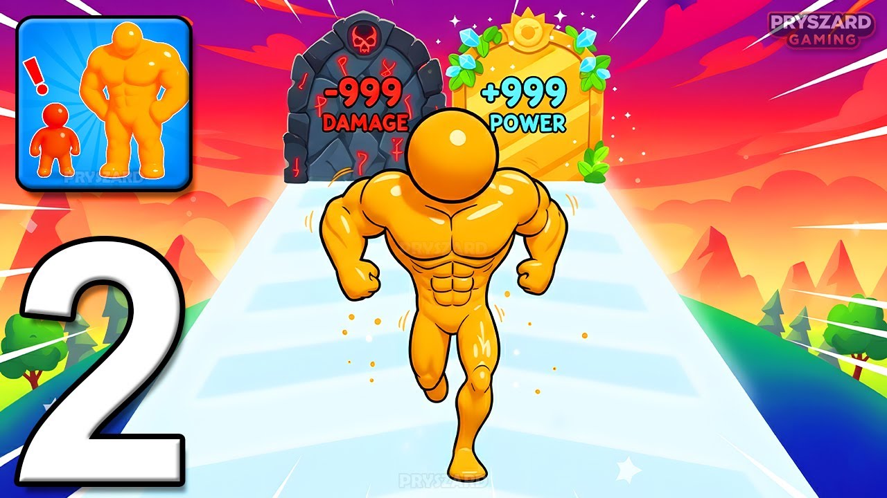 Tall Man Run - Gameplay Walkthrough Part 2 - Get Tall And Wide (iOS, Android)