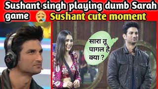 sushant playing dum sarah | cute moment sushant singh rajput