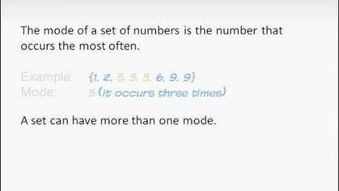GMAT Prep - Math - Arithmetic - Mode by Knewton
