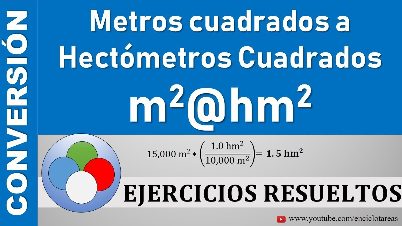 Conversión de Metros cuadrados (m²) a Hectómetros cuadrados (hm²) - (m² a  hm²) - YouTube