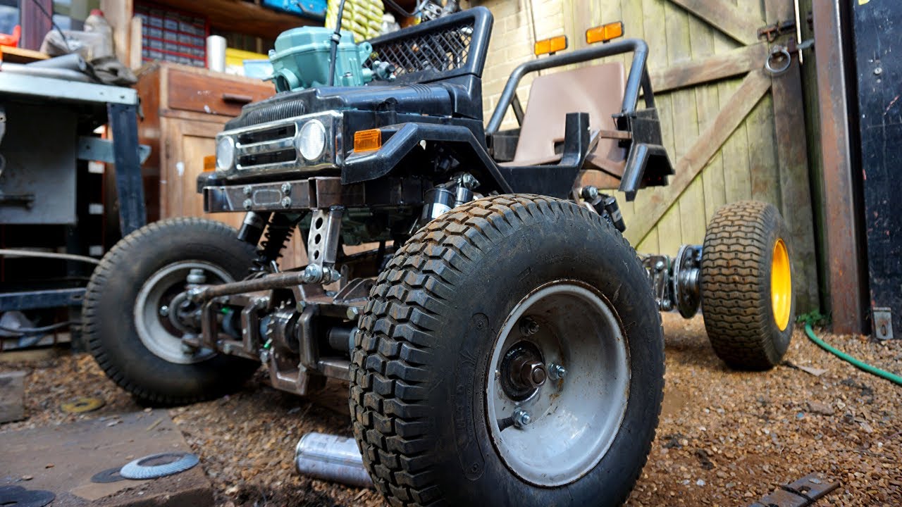 Mini FJ40 4X4 Power  Wheels  Go Kart Build  Part 4 YouTube