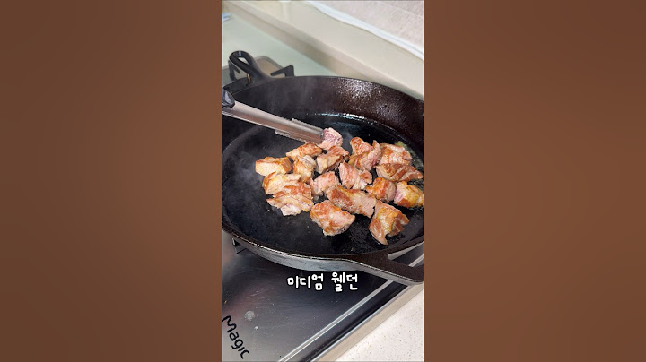 장인에게 목살 굽는법을 배웠습니다.