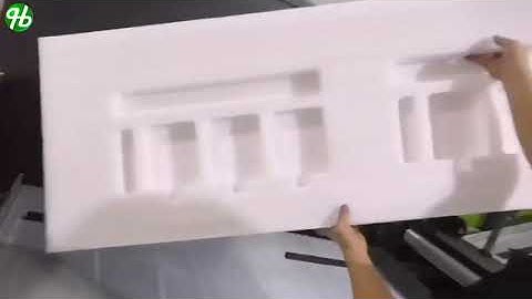 How to weld large size PE EPE XPE XLPE EPS Foam Tray with Welder