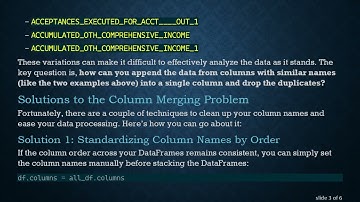 How to Effectively Combine Similar Named Columns in a DataFrame using Python