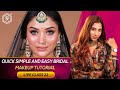 Live class 22  quick simple and easy bridal makeup tutorial  long lasting makeup  pkmakeupstudio