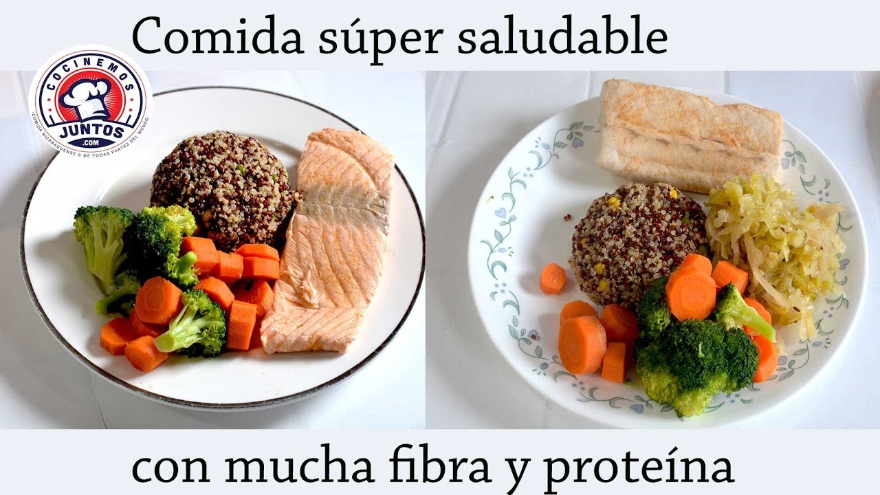 Comida súper saludable con mucha fibra y proteína - YouTube