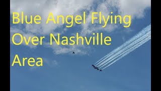Blue Angels Jets Fly Over Nashville To Honor Front Line Workers Resimi