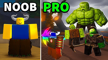 I went from NOOB to PRO in The Forge Roblox