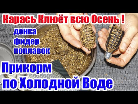 Прикормка для карася осенью своими руками