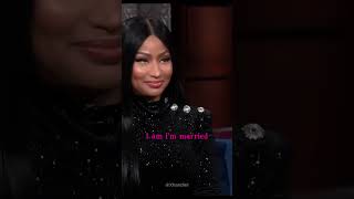 Nicki Minaj Puts Stephen Colbert on the Spot: 'Are You Married?' 😂 #shorts