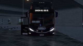 SIMULAÇÃO NO ETS2 1.50  D/ S. PAULO | B. HORIZONTE #eurotrucksimulator #ets2 #maparbr #bus #gameplay