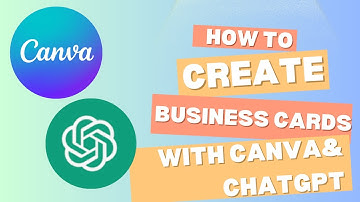 How to Create a Professional Business Card Using Canva & ChatGPT | Step-by-Step Tutorial