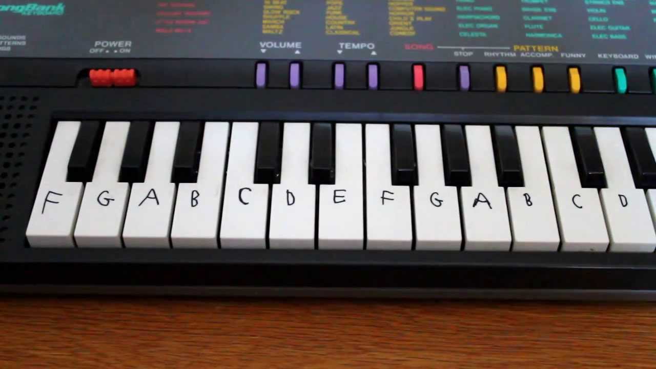 How to label your piano or keyboard - YouTube