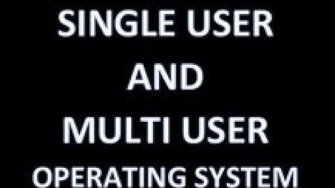 Single User And Multi User Operating System|| Lecture 16 || 2nd Year CS || Mubarik Siddique