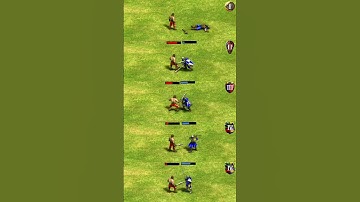 Spanish Villager vs ENTIRE Militia-line (AoE2) #Shorts