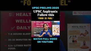 UPSC Aspirants Remember this #upscprelims2025 #upscmindset #foodisfuel #upscmentorship