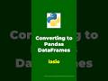 lasio Convert to Pandas DataFame #python #geoscience  #shorts