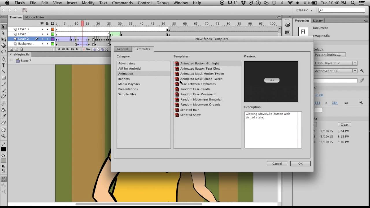 Frame-By-Frame Animation - Adobe Flash CS6 - YouTube