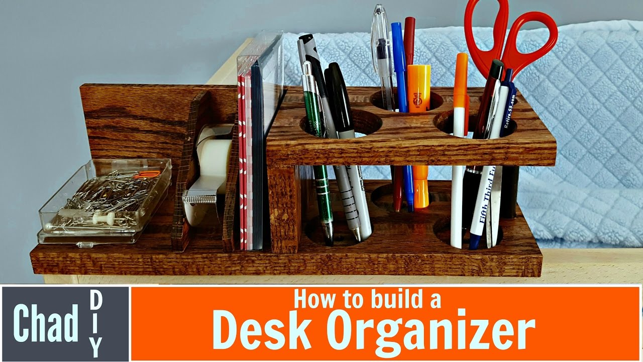 Custom Diy Desk Organizer - Youtube