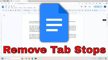 How to Remove Tab Stops in Google Docs [Guide]