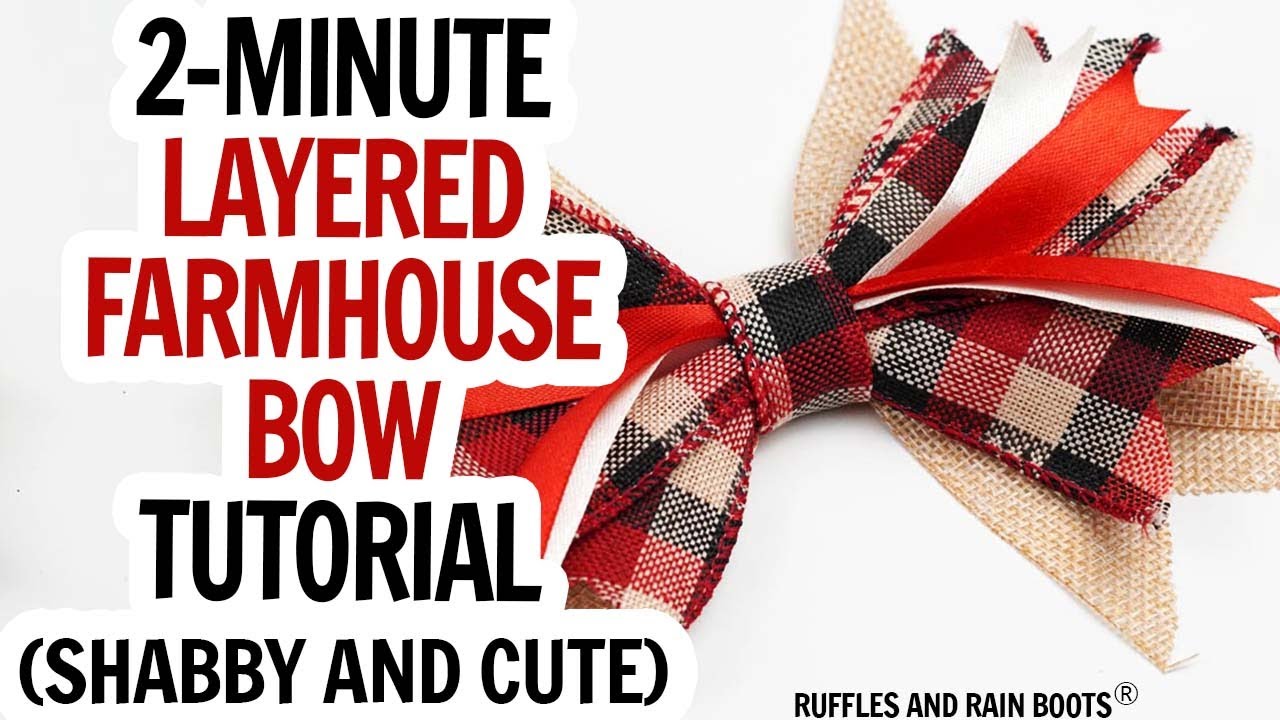 How to Make a Layered Bow in 4 Simple Steps