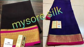 Mysore silk saree collections ## pure  mysore silk sarees with price