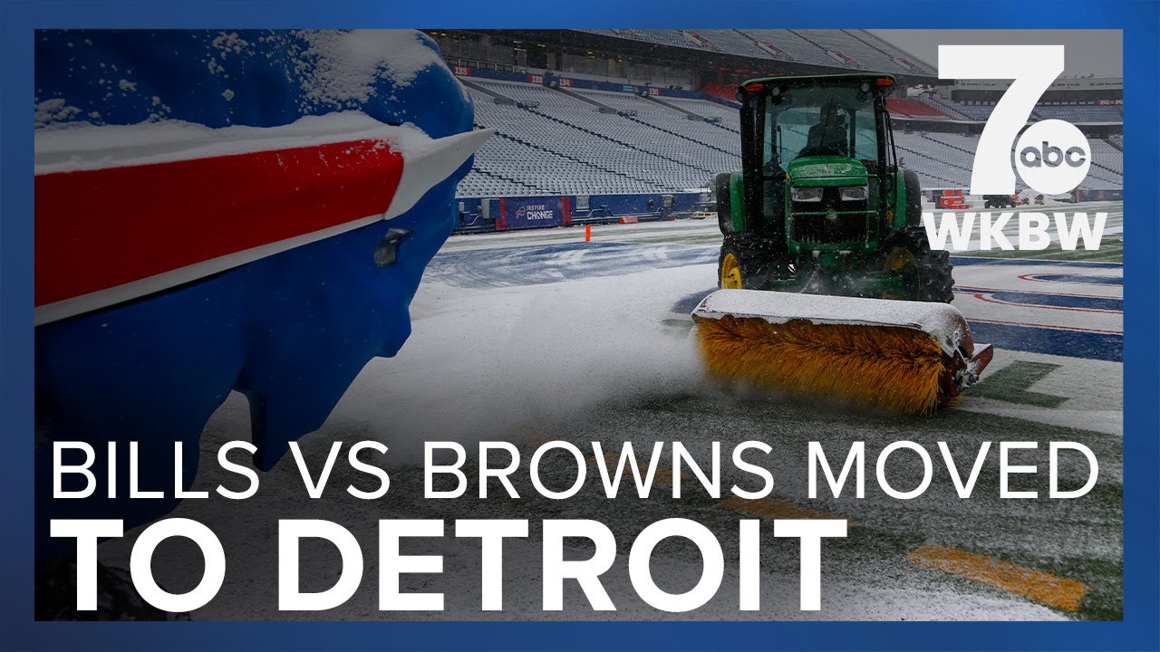Sunday's Bills-Browns game moved to Detroit, fans to receive ticket ...