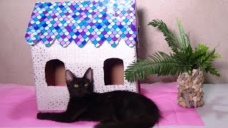 DIY GREAT CARDBOARD CRAFTS DIYs YOU CAN MAKE PETS HOUSE