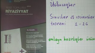 Ücbucaqlar,Sinuslar və cosinuslar teoremi